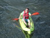 Man Kayaking Lehigh and Delaware Twin Rivers